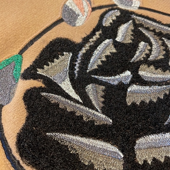 NWT JW Anderson Embroidered Wool Shearling Bomber Jacket - Picture 11 of 11